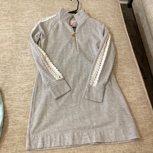 Lilly Pulitzer Skipper Dress Size Small in Gray and White